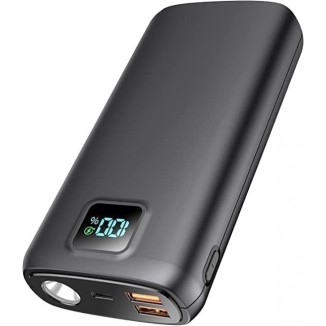Portable-Charger-Power-Bank - 40000mAh Power Bank PD 30W and QC 4.0 Quick Charging Built-in Bright flashlight LED Display
