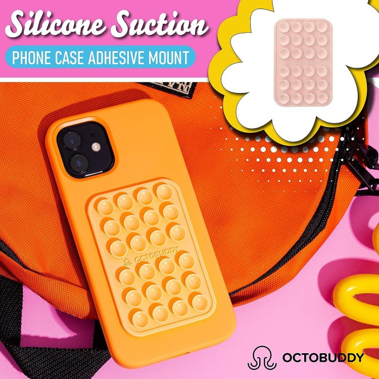 OCTOBUDDY || Silicone Suction Phone Case Adhesive Mount