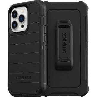 OtterBox iPhone 13 Pro (ONLY) Defender Series Case - BLACK, Rugged & Durable, With Port Protection
