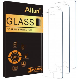 Ailun Screen Protector for iPhone SE 2020 2nd/2022 3rd Generation, iPhone 8,7,6s,6, 4.7-Inch Tempered Glass 0.25mm Case Friendly 3 Pack Clear