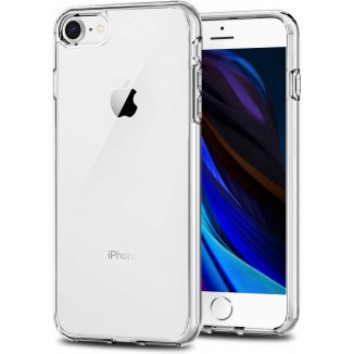 TENOC Phone Case Compatible for iPhone SE 3/2 gen, Clear Cases Slim Cute Thin Soft TPU Cover Full Protective Bumper 4.7 Inch
