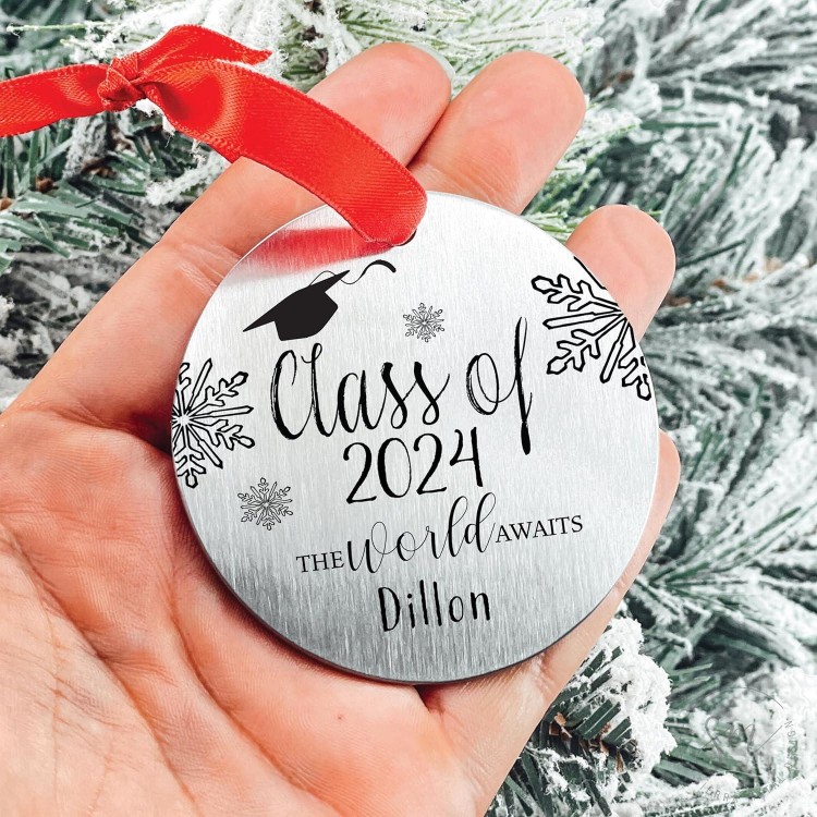 2024 Ornament Gift Graduate College Graduation High School Graduate