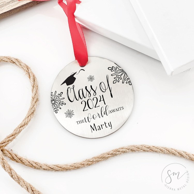 2024 Ornament Gift Graduate College Graduation High School Graduate