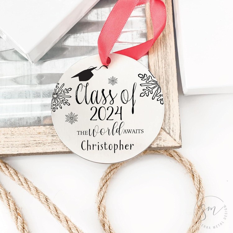 2024 Ornament Gift Graduate College Graduation High School Graduate