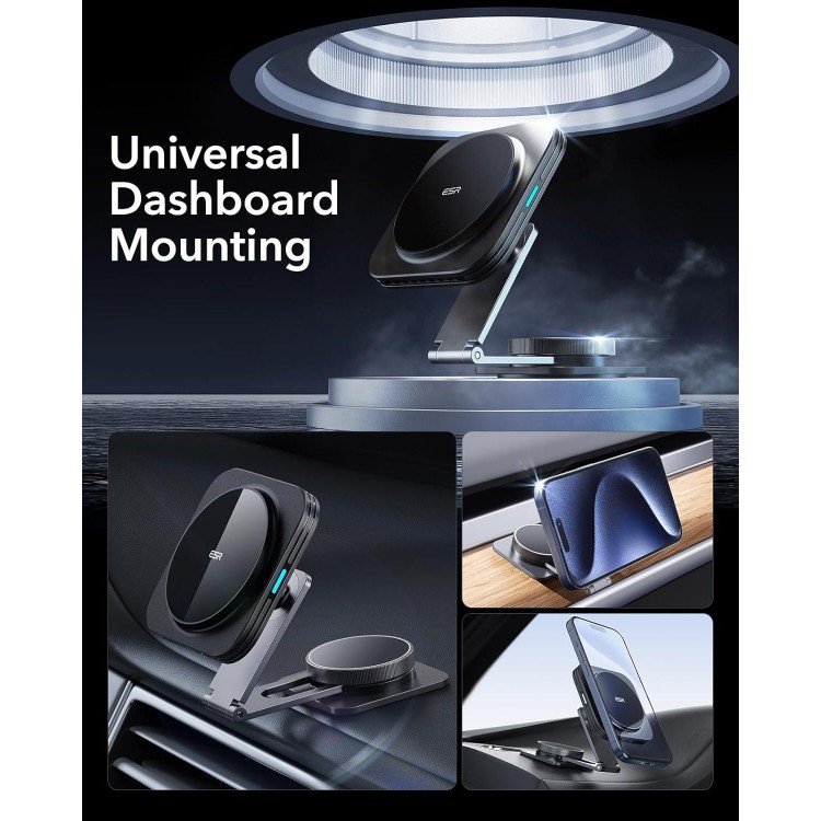 ESR Dashboard Magnetic Wireless Car Charger for Tesla, Compatible with MagSafe Car Mount Charger, for iPhone 15/14/13/12