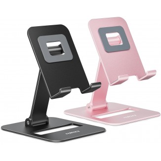Nulaxy 2 Pack Dual Folding Cell Phone Stand, Fully Adjustable Phone Holder