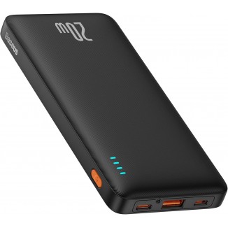 Baseus Portable Charger, 20W PD QC Power Bank Fast Charging, 10000mAh Slim Battery Pack Charger Portable
