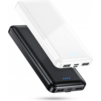 Feeke Portable-Charger-Power-Bank - 2 Pack 15000mAh Dual USB Power Bank Output 5V3.1A Fast Charging Portable Charger