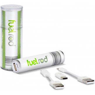 FuelRod Portable Charger Kit - Pack of 2 - Includes All Cables & Adapters Compatible with All Tablets & Smart Phones