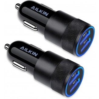 Car Charger, [2Pack/3.4a] Fast Charge Dual Port USB Cargador Carro Lighter Adapter for iPhone 15 14 13 12 11 Pro Max X XR XS 8 Plus 6s