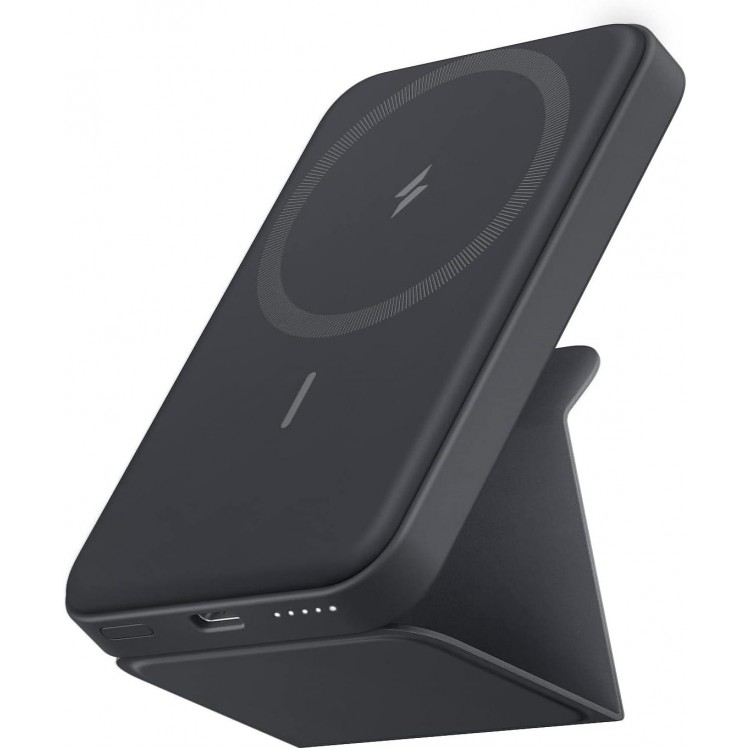 Anker Magnetic Battery (MagGo), 5,000 mAh Foldable Magnetic Wireless Portable Charger and USB-C