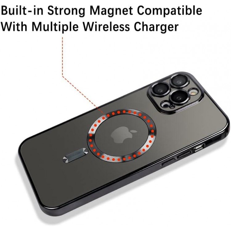 Case Compatible for iPhone 14 Pro Max with Camera Lens Protector  Anti-Scratch Shockproof Protective Electroplated iPhone 14 Pro Max Case