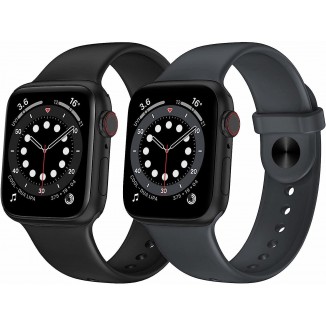 OUHENG 2 Pack Sport Band Compatible with Apple Watch Band