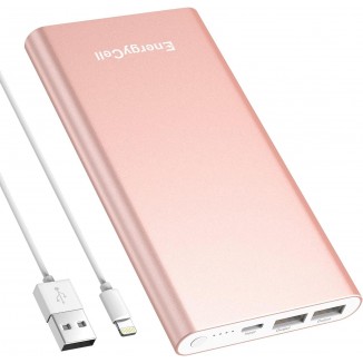 EnergyCell Pilot 4GS Portable Charger,12000mAh Fast Charging Power Bank Dual 3A High-Speed Output Battery Pack