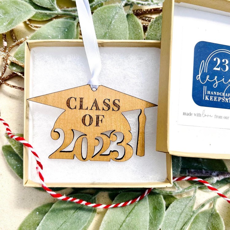 Class of 2023 Wooden Christmas Ornament - Graduation Gift