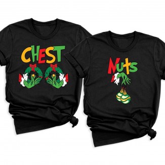 Christmas T Shirts, Fun Couple's Christmas T-shirts with Cheeky Prints