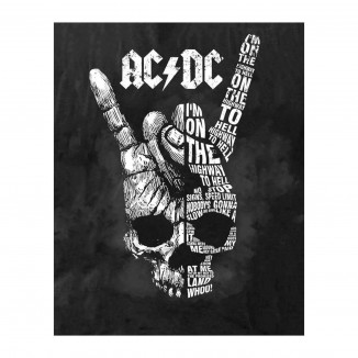 AC/DC Band - Highway To Hell, Iconic Rock Band Song Print