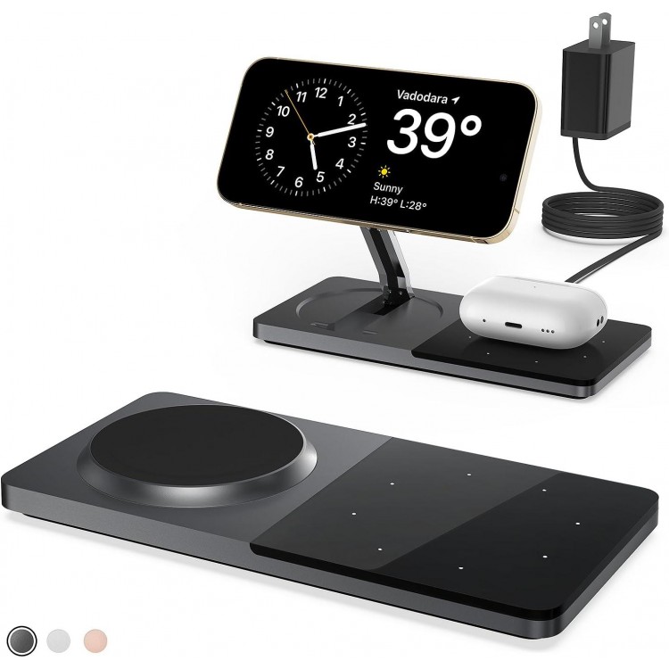 Mag-Safe Charger Stand for iPhone， Wireless Charger Stand