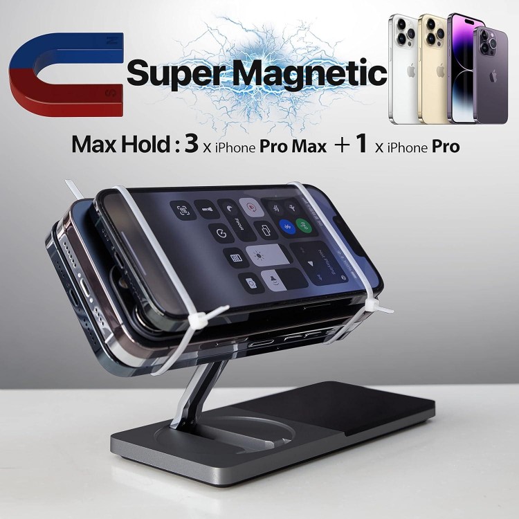 Mag-Safe Charger Stand for iPhone， Wireless Charger Stand
