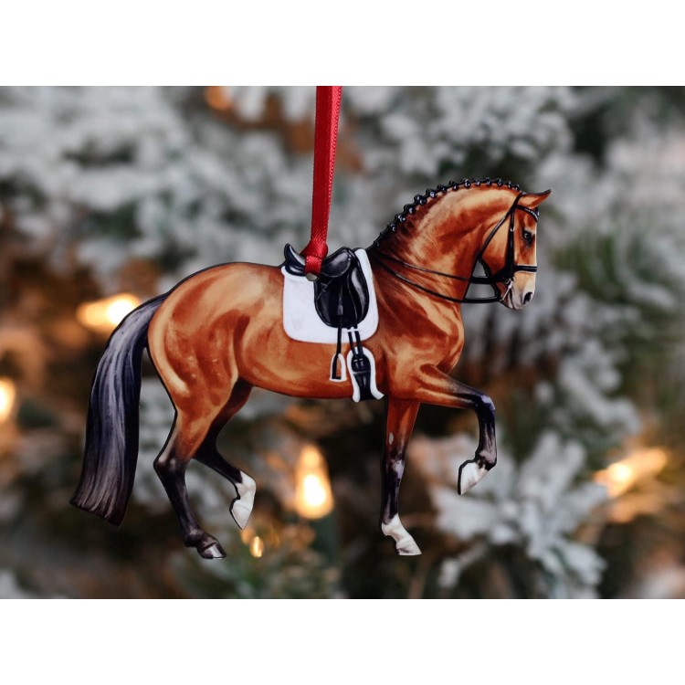Dressage Horse Christmas Ornaments, Horse Gifts for Women