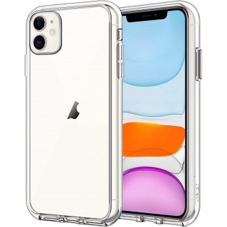 JETech Case for iPhone 11 6.1-Inch, Non-Yellowing Shockproof Phone Bumper Cover, Anti-Scratch Clear Back (Clear)