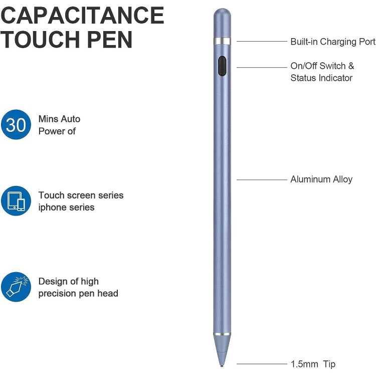 Active Stylus Pens for Touch Screens, Active Pencil Smart Digital Pens