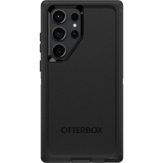 OtterBox Galaxy S23 Ultra Defender Series Case - BLACK, rugged & durable, with port protection