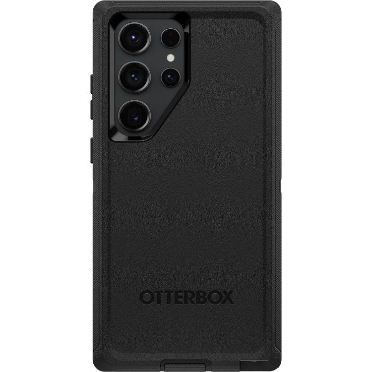 OtterBox Galaxy S23 Ultra Defender Series Case - BLACK, rugged & durable, with port protection