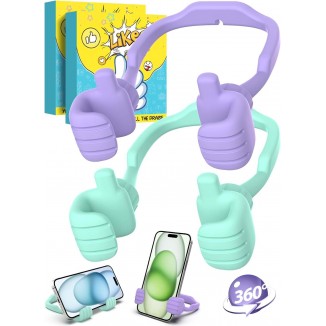 CALDEVER 2 Pack Cell Phone Holder Thumbs Up Lazy Phone Stand