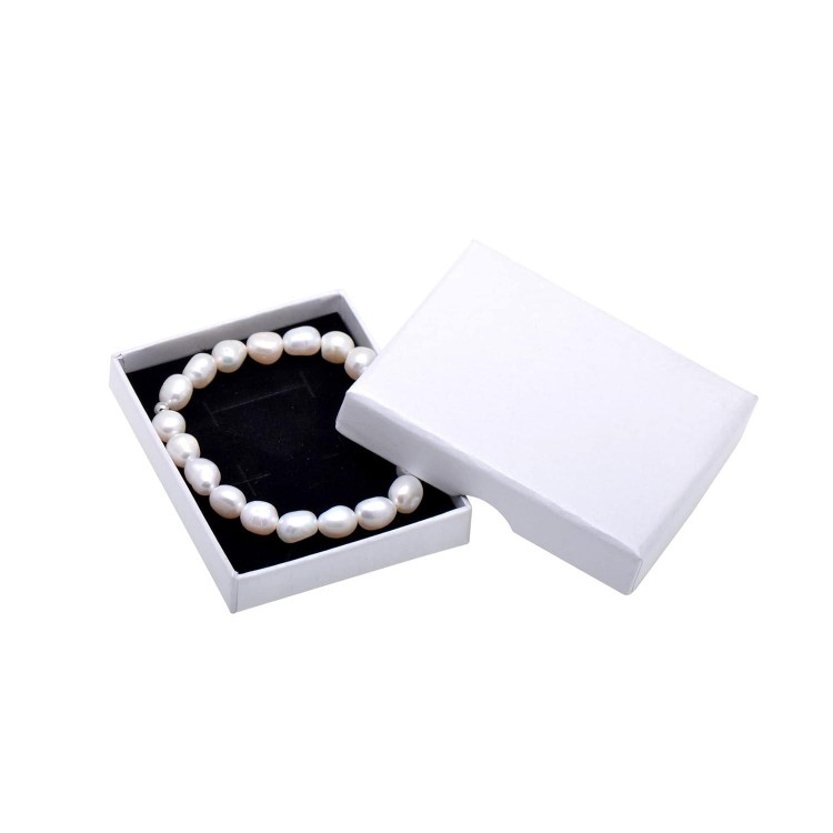 8-9 MM Cultured Freshwater Baroque Pearl Stretch Bracelet 7 Inch