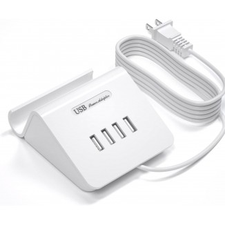 VHBW USB Charging Station 25W, 4 Port USB Charging Station for Multiple Devices, Multi USB Charger Station