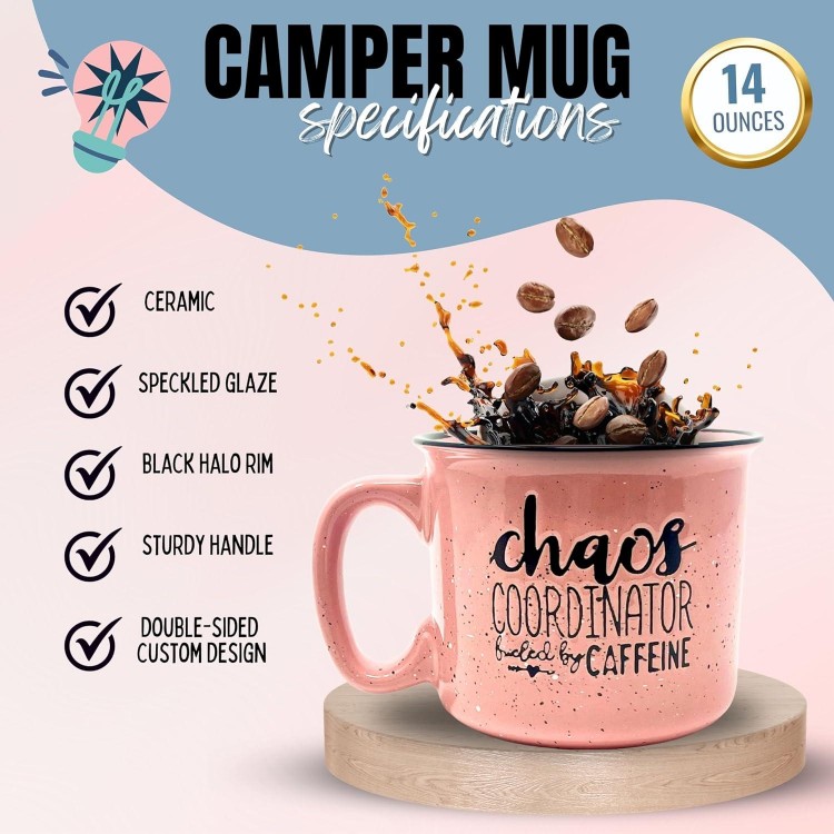 Cute Funny Coffee Mug for Women - Handmade Coffee Cups & Mugs