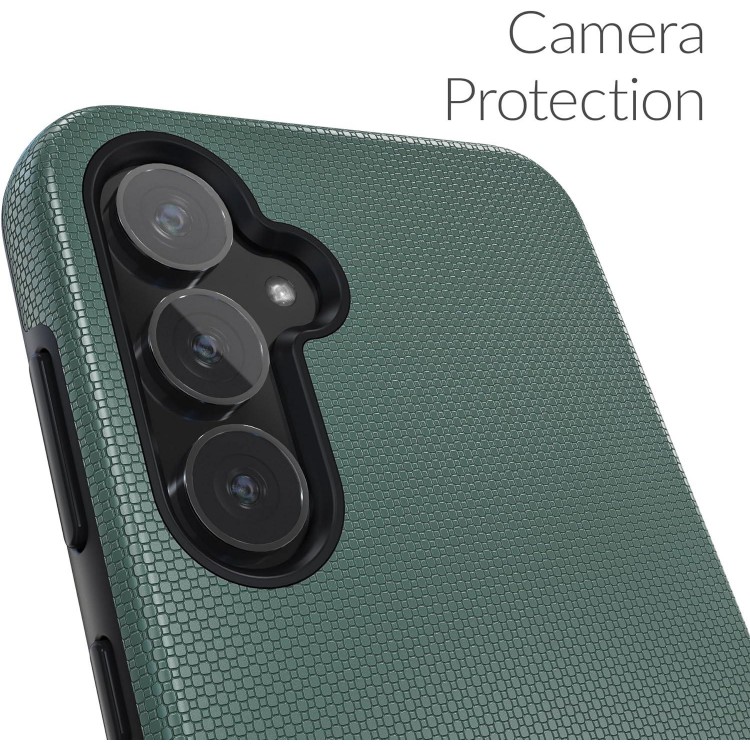 Crave Dual Guard Case for Galaxy S23 FE - Shockproof Dual Layer Protection in Forest Green