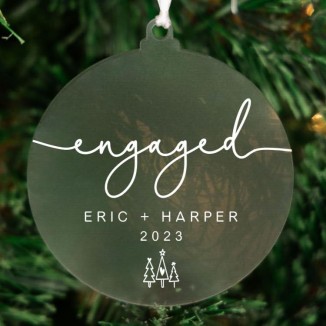 Engaged Christmas Ornament | Christmas Engaged Ornament