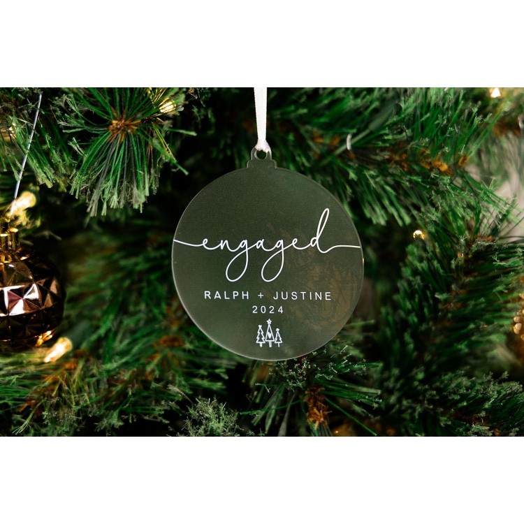 Engaged Christmas Ornament | Christmas Engaged Ornament