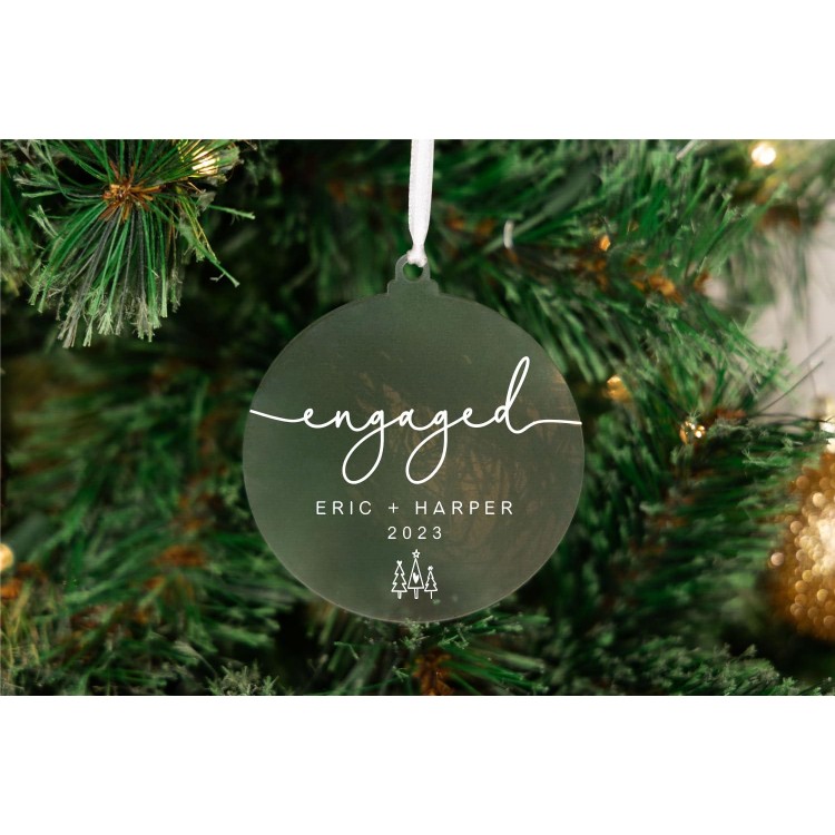 Engaged Christmas Ornament | Christmas Engaged Ornament