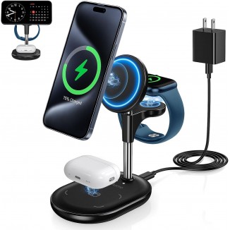 3 in 1 Wireless Charging Station for Apple MagSafe Charger