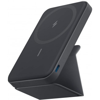 Anker Magnetic Battery, 5,000mAh Foldable Magnetic Wireless Portable Charger with Stand and USB-C (On The Side)