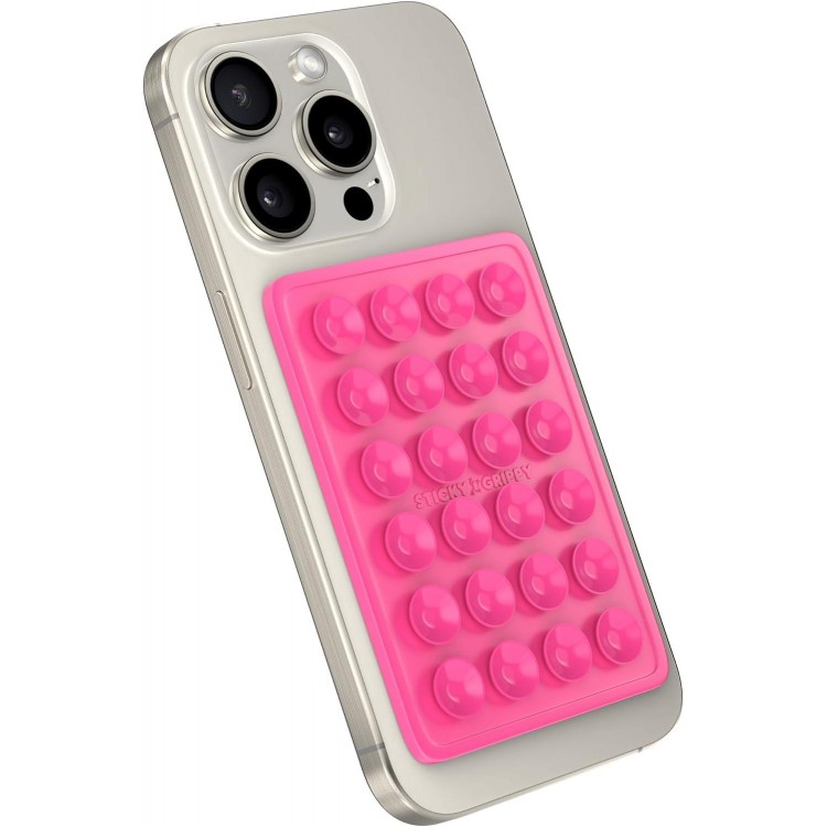StickyGrippy Suction Phone Case Mount, Silicon Adhesive Phone Accessory