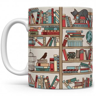Book Coffee Mug, Book Lover Gift, Bookish Gifts, Librarian Mug