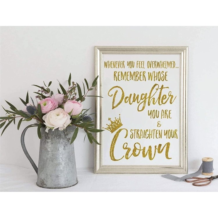 Bedroom Decor for Teen Girls-8x10 UNFRAMED Gold Foil Poster