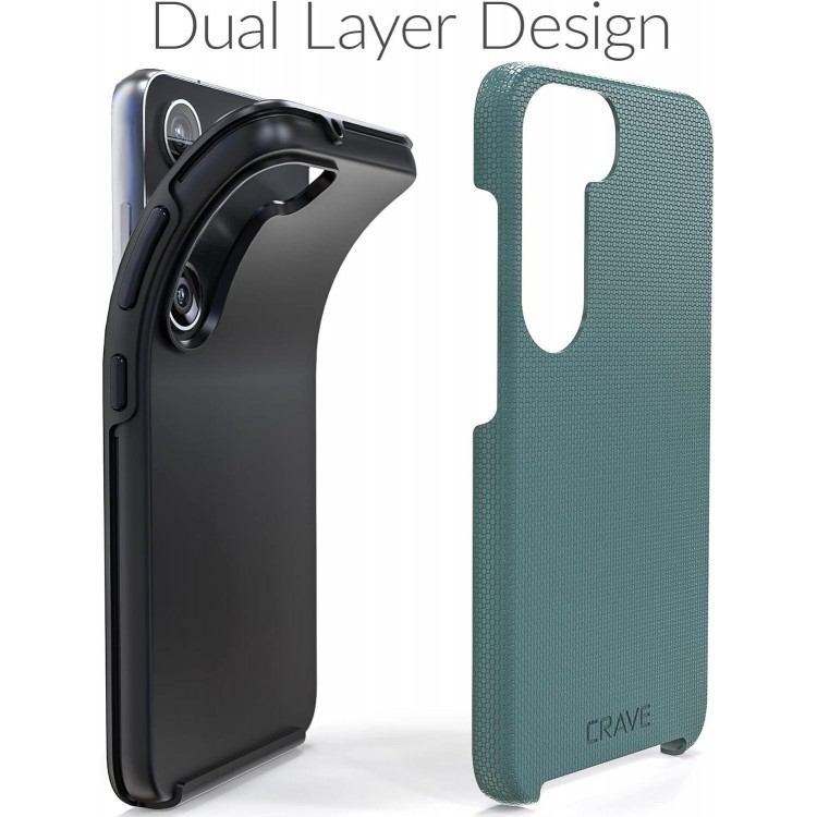 Crave Dual Guard for Samsung Galaxy S23 , Shockproof Protection Layer Case - Forest Green