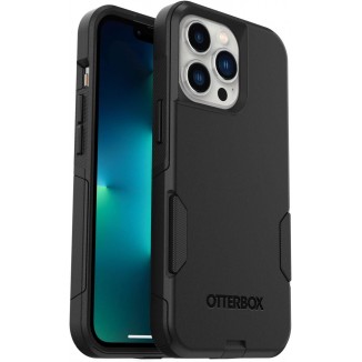 OtterBox iPhone 13 Pro (ONLY) Commuter Series Case - BLACK, slim & tough, pocket-friendly, with port protection