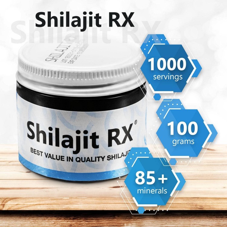 Shilajit RX Natural Pure Himalayan Resin.Authentic Quality Fulvic Acid