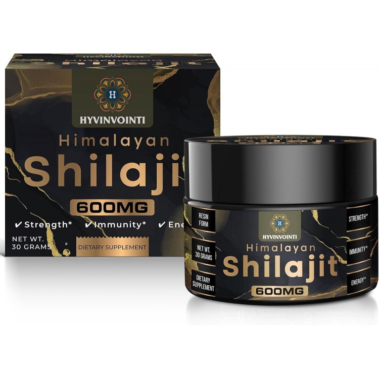 600mg Shilajit Pure Himalayan Organic Shilajit Resin - Shilajit Resin