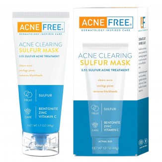 AcneFree Acne Clearing Sulfur Mask Treatment for Clearing Acne