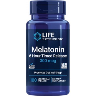 Life Extension Melatonin 6 Hour Time Release - For Sleep Quality