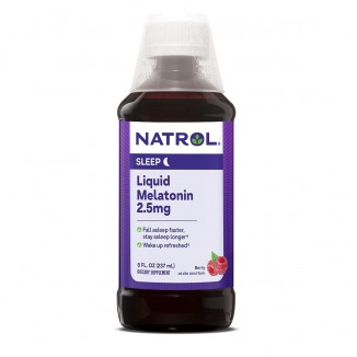 Natrol Liquid Melatonin 2.5mg, Berry-Flavored Dietary Supplement