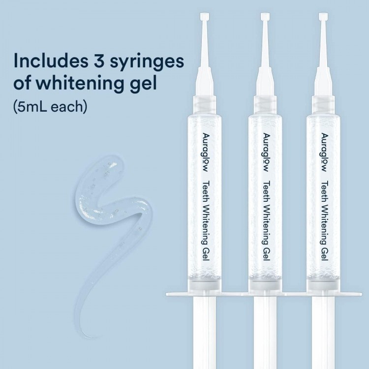 22% Teeth Whitening Gel Syringe Refill Pack,30 Whitening Treatments