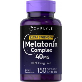 Melatonin 40mg Complex | Vegetarian, Non-GMO, Gluten Free Supplement
